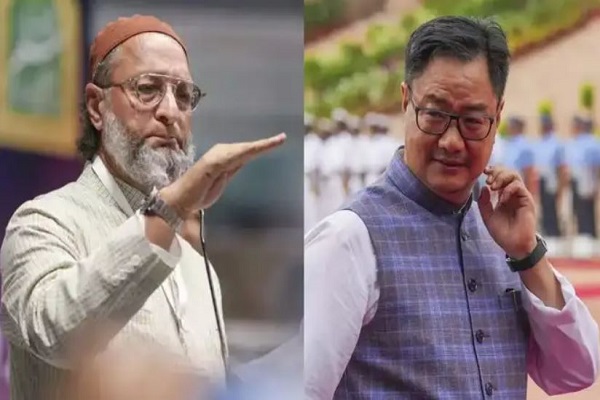 केंद्रीय मंत्री रिजिजू ने की ओवैसी की तारीफ, बोले – ‘पाकिस्तान की तो पोल ही खोल दी’