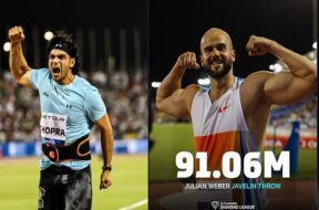 नीरज चोपड़ा और जूलियन वेबर