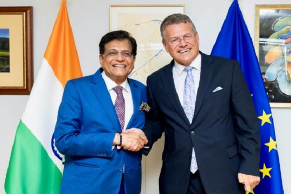 भारत और यूरोपीय संघ 2025 के अंत तक मुक्त व्यापार समझौते पर हस्ताक्षर करने पर सहमत