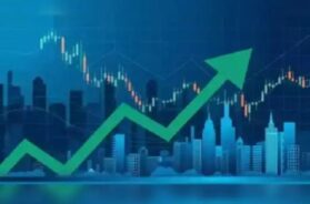 शेयर बाजार में उछाल