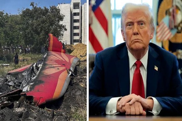 अमेरिकी राष्ट्रपति डोनाल्ड ट्रंप ने अहमदाबाद विमान हादसे पर जताया शोक
