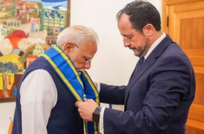 पीएम मोदी को साइप्रस का सर्वोच्च सम्मान