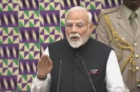 घाना की संसद में पीएम मोदी का संबोधन