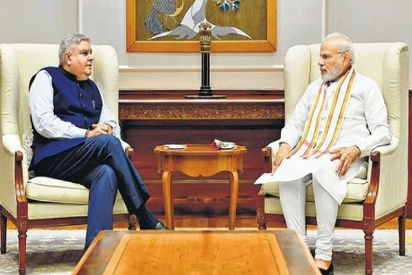 पीएम मोदी ने जगदीप धनखड़ के उत्तम स्वास्थ्य की कामना की, उप राष्ट्रपति ने कल अपने पद से दे दिया था इस्तीफा