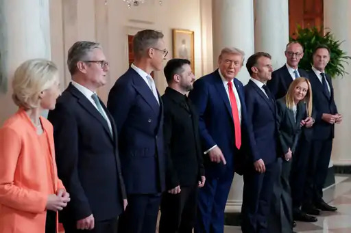 ट्रंप, जेलेंस्की और अन्य यूरोपीय नेताओं के बीच हुई बैठक, US राष्ट्रपति ने पुतिन को फोन