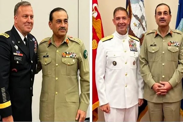 पाक आर्मी चीफ असीम मुनीर दो माह में दूसरी बार अमेरिका पहुंचे, शीर्ष सैन्य अधिकारियों से की मुलाकात