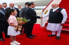 तियानजिन में पीएम मोदी का स्वागत1