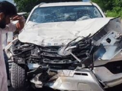 दुर्घटनाग्रस्त फॉर्च्यूनर