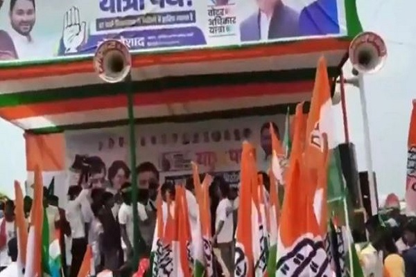 राहुल गांधी की यात्रा में पीएम मोदी को मां की गाली से भड़की भाजपा, RJD-कांग्रेस पर बोला हमला