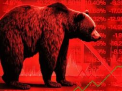 शेयर बाजार में गिरावट