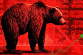 शेयर बाजार में गिरावट