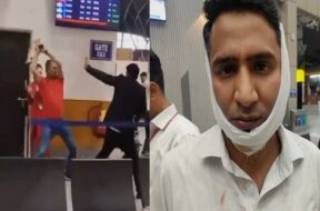 स्पाइसजेट के कर्मचारियों की पिटाई