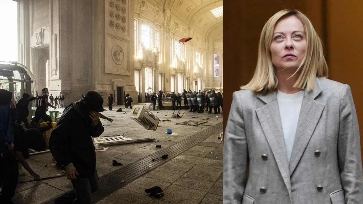 इटली की प्रधानमंत्री जॉर्जिया मेलोनी के खिलाफ प्रदर्शन, कई शहरों में भड़की हिंसा, जानें वजह