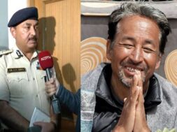 डीजीपी लद्दाख जामवाल व सोनम वांगचुक