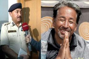 डीजीपी लद्दाख जामवाल व सोनम वांगचुक