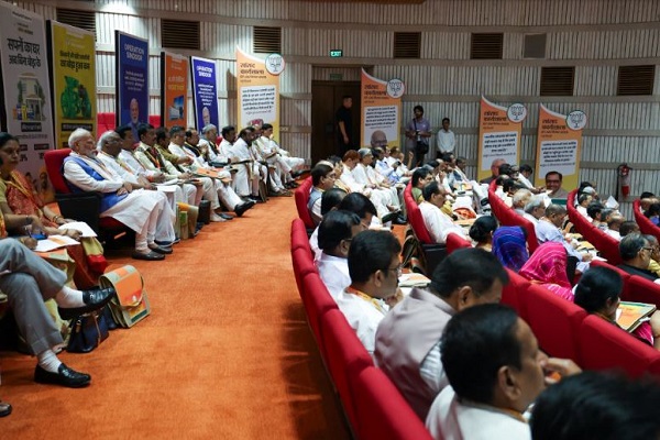उप राष्ट्रपति चुनाव के लिए भाजपा सांसदों की कार्यशाला, सबसे पीछे वाली सीट पर बैठे पीएम मोदी