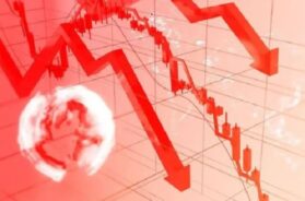 शेयर बाजार में गिरावट