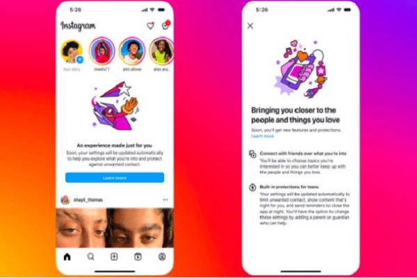 इंस्टाग्राम ने जारी की नई गाइडलाइन : किशोरों के अकाउंट पर लगाया नियंत्रण