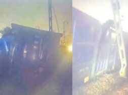 मथुरा में मालगाड़ी दुर्घटनाग्रस्त