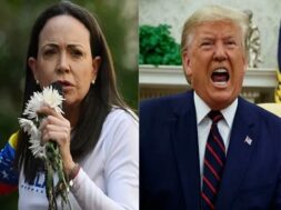 मारिया कोरिना मचाडो व डोनाल्ड ट्रंप