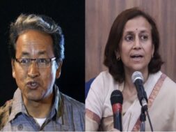 सोनम वांगचुक व पत्नी गीतांजलि