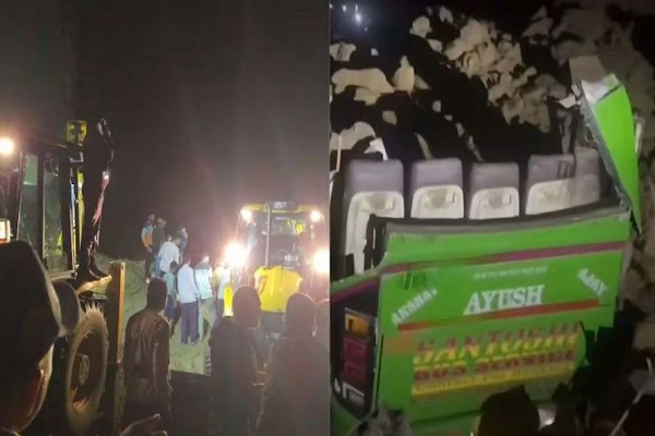 हिमाचल में दर्दनाक हादसा : बिलासपुर में भूस्खलन की चपेट में आई बस, 18 लोगों की मौत, कई अन्य फंसे