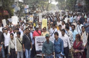 कोलकाता में बीएलओ का प्रदर्शन1