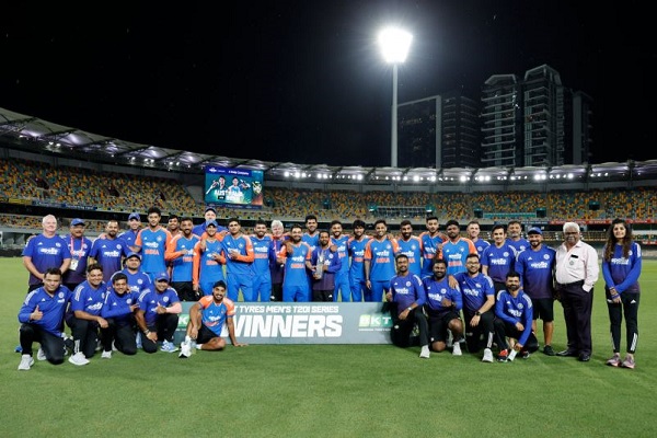 बारिश से गाबा में धुला पांचवां टी20 मैच, भारत ने ऑस्ट्रेलिया के खिलाफ 2-1 से जीती सीरीज