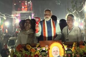 पटना में पीएम मोदी का रोड शो1