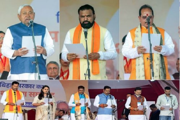 बिहार : नीतीश कैबिनेट में मंत्रियों के विभागों का बंटवारा, इस बार डिप्टी सीएम सम्राट चौधरी संभालेंगे गृह मंत्रालय