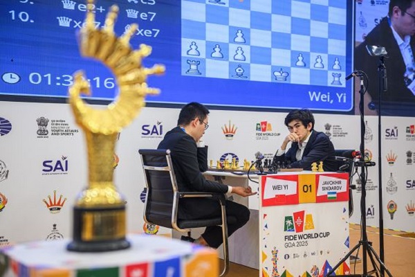 फिडे विश्व कप 2025 : वेई यी-सिंडारोव फाइनल का फैसला अब टाईब्रेक में, एसिपेंको ने पक्का किया कैंडिडेट्स का टिकट