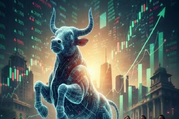 शेयर बाजार में लगातार तीसरे दिन तेजी, 595 अंकों की मजबूती से सेंसेक्स 84000 के पार, निफ्टी 25900 के निकट