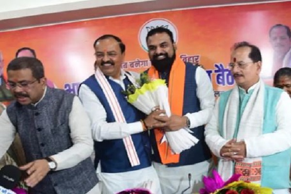 बिहार :  सम्राट चौधरी चुने गए  भाजपा विधायक दल के नेता, विजय सिन्हा उपनेता बने