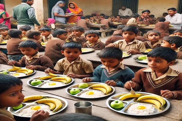 बिहार मध्याह्न भोजन योजना में फिर बड़ा घोटाला – 13 जिलों में हेडमास्टर भरेंगे 1.92 करोड़ रुपये