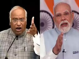 मल्लिकार्जुन खरगे व पीएम मोदी