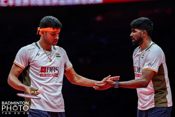 BWF विश्व टूर फाइनल्स : सात्विक-चिराग का सफर थमा, सेमीफाइनल में विश्व नंबर 5 चीनी जोड़ी से हारे
