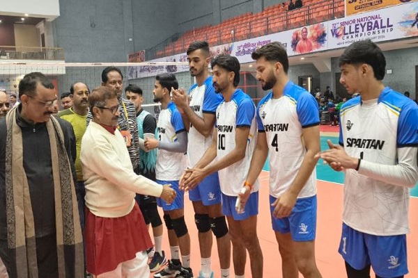 राष्ट्रीय वॉलीबॉल : मेजबान उत्तर प्रदेश का अभियान जारी, तीसरे दिन आंध्र प्रदेश को दी शिकस्त