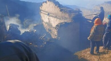 नंदा देवी वन क्षेत्र में आग