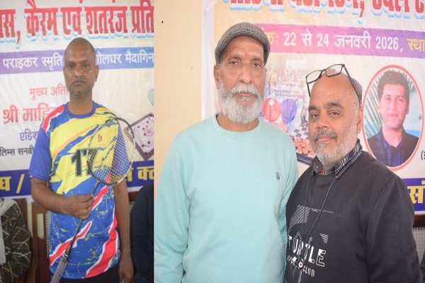 आनंद चंदोला मीडिया खेल महोत्सव : प्रशांत को बैडमिंटन का एकल खिताब, रोहित-अरुण कैरम में युगल चैम्पियन