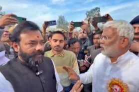 विधायक ब्रजभूषण ने मंत्री स्वतंत्र देव का काफिला रोका