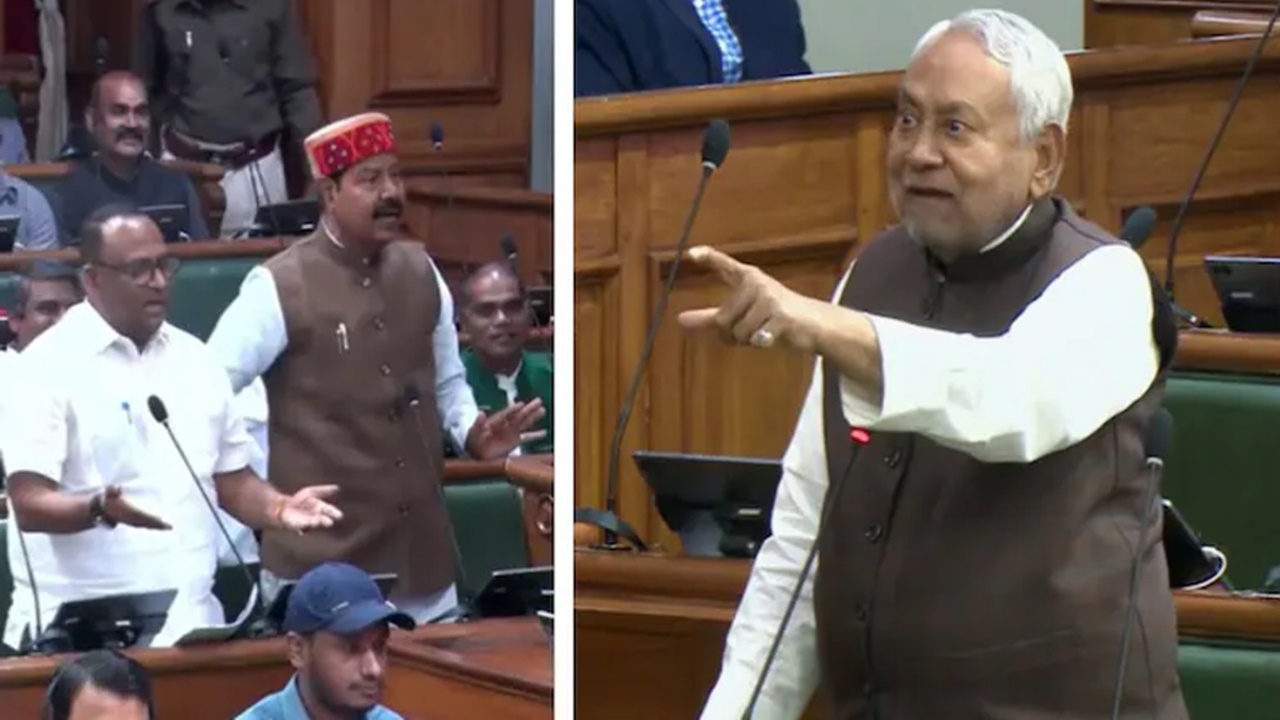बिहार विधानसभा में विपक्ष के हंगामे पर भड़के नीतीश, चौकीदार-दफादार मुद्दे पर सदन में नोकझोंक