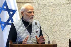 इजराइली संसद में पीएम मोदी