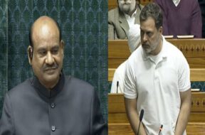 ओम बिरला और राहुल गांधी