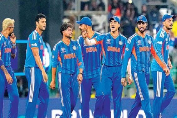 जीत के बाद भारतीय टीम