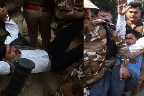 लखनऊ विश्वविद्यालय में RSS प्रमुख मोहन भागवत के विरोध की कोशिश, नारेबाजी के बाद कई छात्र हिरासत में