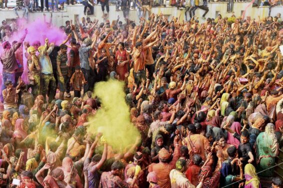 Holi in Mathura