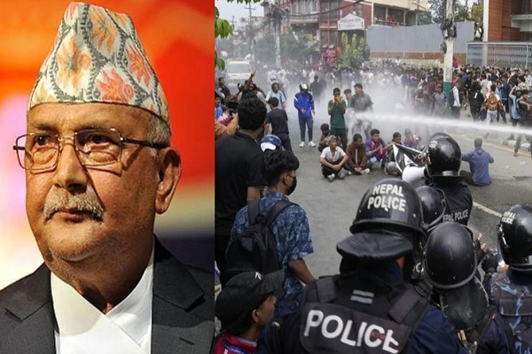 नेपाल : पूर्व पीएम केपी ओली की गिरफ्तारी पर काठमांडू में बवाल, पुलिस-प्रदर्शनकारियों के बीच भिड़ंत