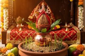 चैत्र नवरात्रि पर कलश स्थापना