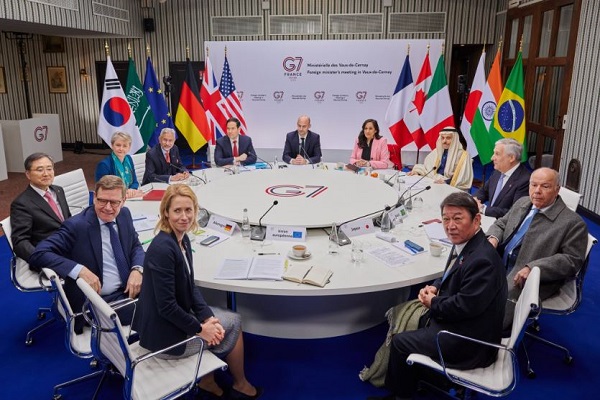 विदेश मंत्री एस. जयशंकर ने जी-7 बैठक में वैश्विक आर्थिक सुरक्षा, नौवहन स्वतंत्रता और नार्को-आतंकवाद पर जताई चिंता