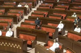 राज्यसभा से विपक्ष का बहिर्गमन